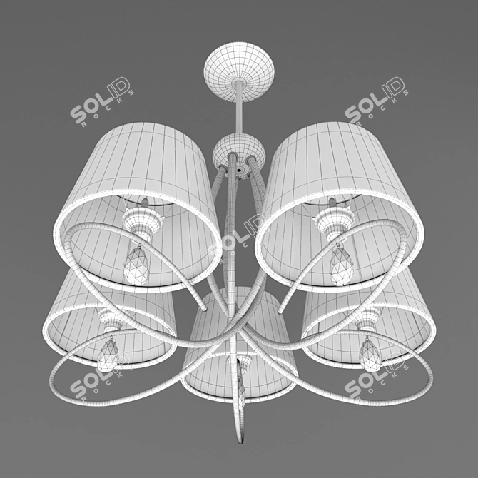 Illuminating Elegance: Corona Chandelier 3D model image 3