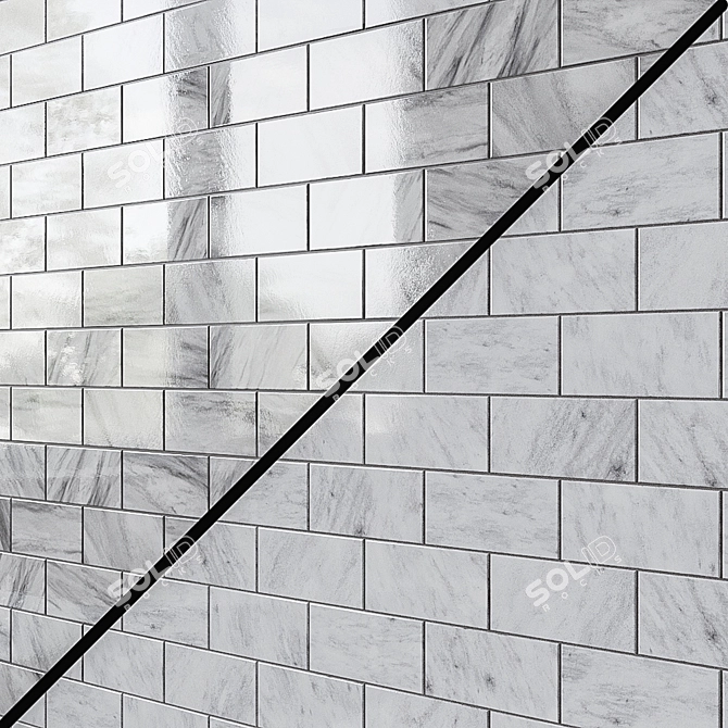 EQUIPE BARDIGLIO Ceramic Wall Tiles - Metro/Inmetro Collection 3D model image 3