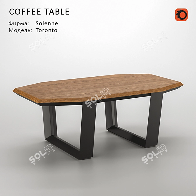Modern Toronto Coffee Table-1100x610x410mm 3D model image 1