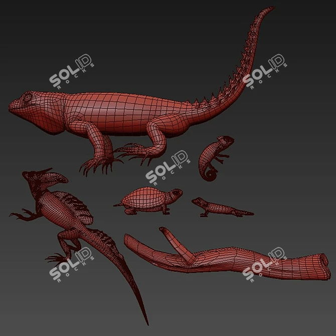 Reptile Kingdom: 3D Collection 3D model image 3