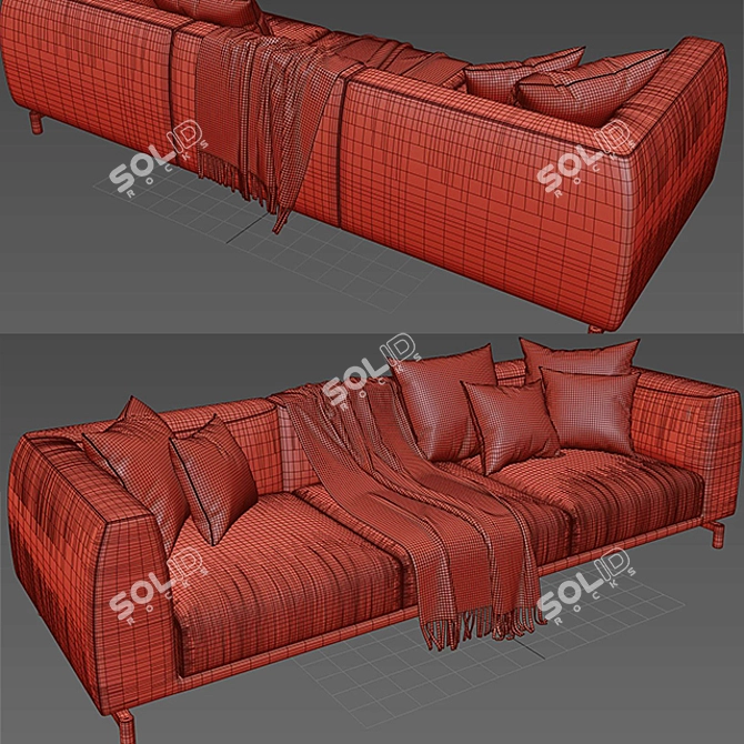 GERMAIN Contemporary Sofa by Ditre Italia 3D model image 3