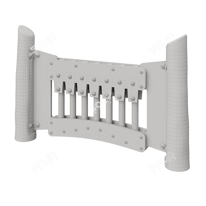 Kompan Xylophone Music Panel - Educational Training Equipment 3D model image 3