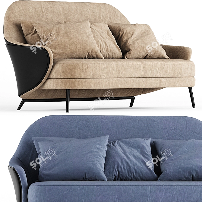 Modern Sofa by Minotti 3D model image 1