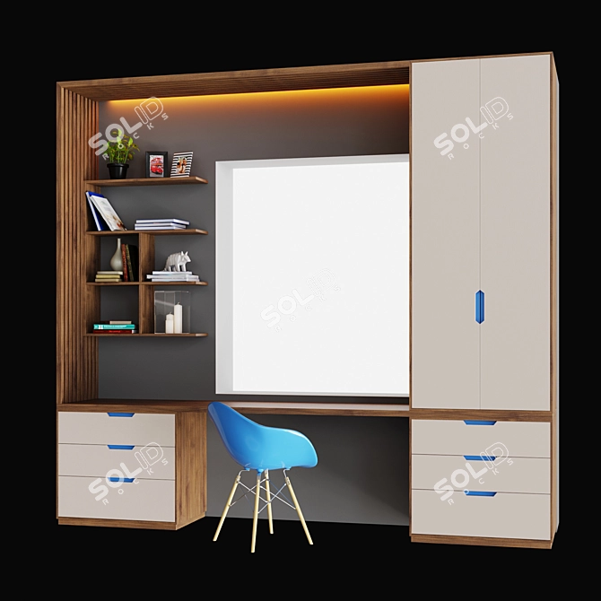 Multi-Functional Closet Table 3D model image 1