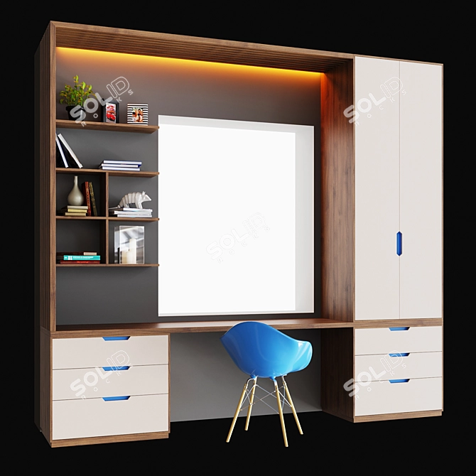 Multi-Functional Closet Table 3D model image 2