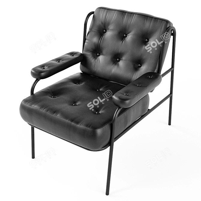 Modern Lounge Chair - Campbell 3D model image 1