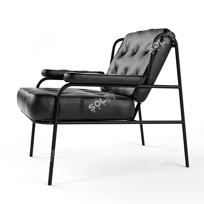 Modern Lounge Chair - Campbell 3D model image 2