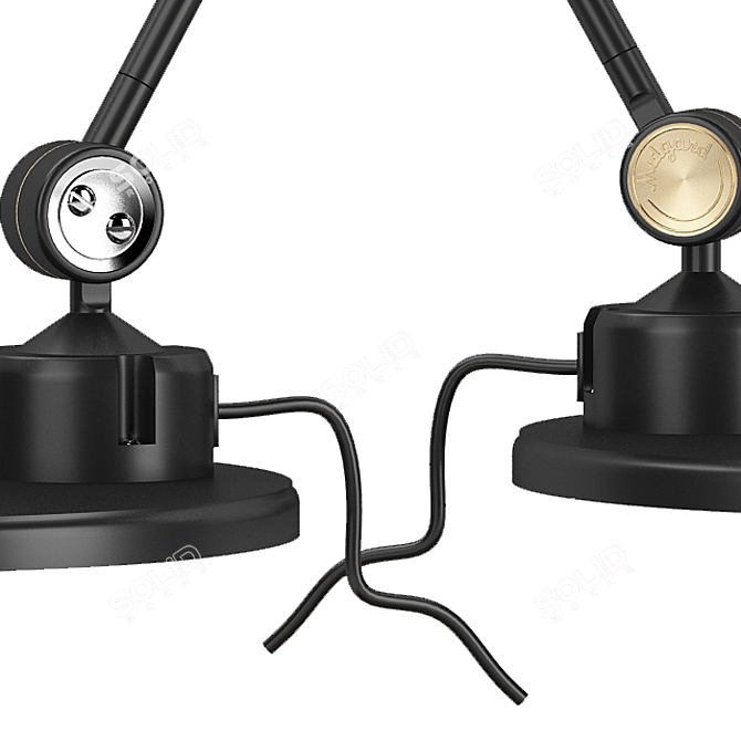 Sleek Rigging-Ready Table Lamp 3D model image 3