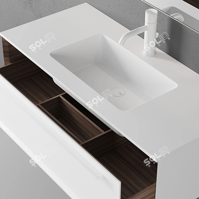 Falper 7.0 | Sleek Wall-Mount Vanity 3D model image 2