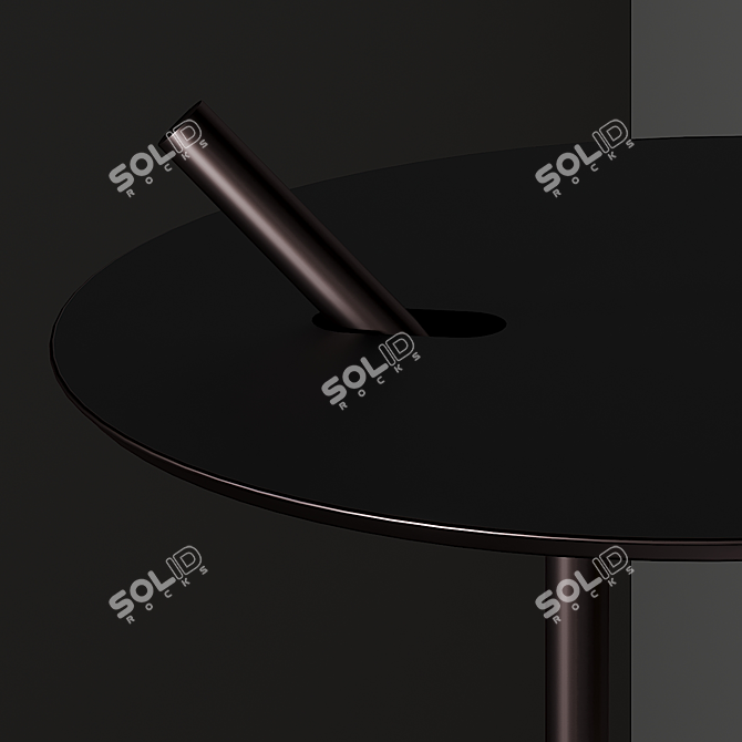 Elegant Lua L Table Lamp 3D model image 2