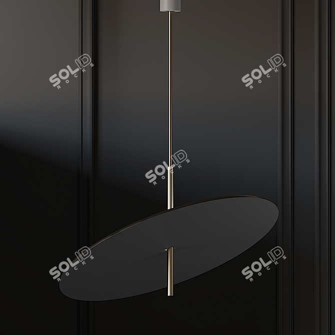 Luxury Glow: iCone Luce Lua 60 Pendant 3D model image 2