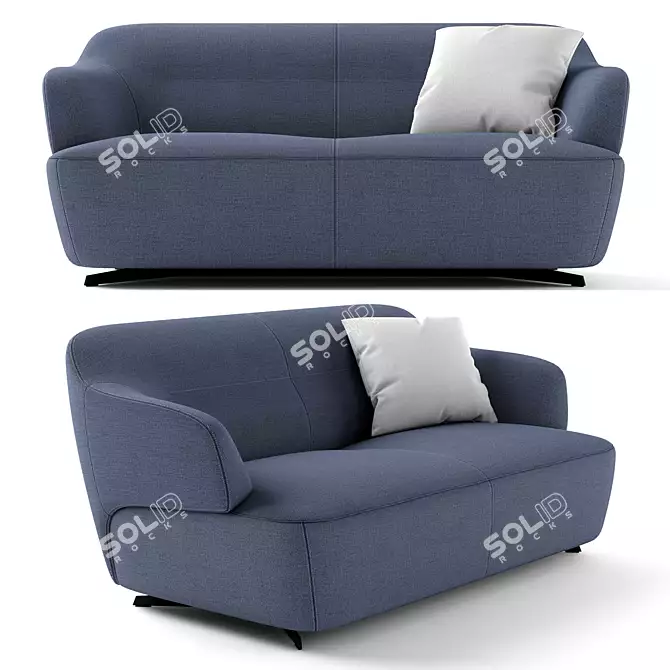 Elegant South-Kensington Sofa: Rodolfo Dordoni Design 3D model image 2