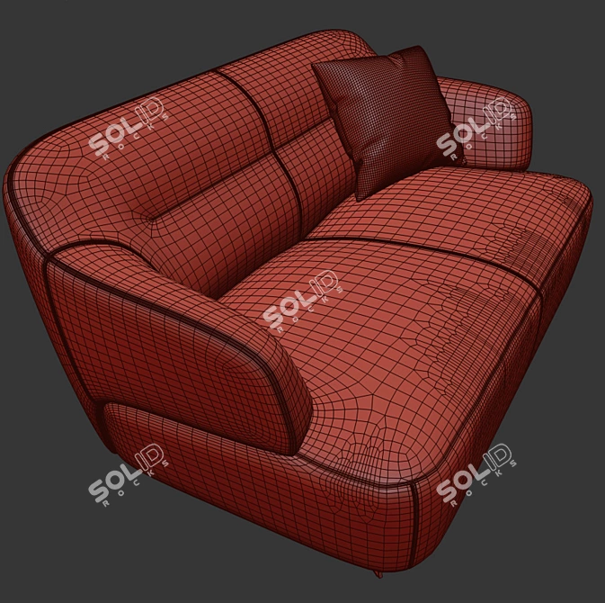 Elegant South-Kensington Sofa: Rodolfo Dordoni Design 3D model image 3