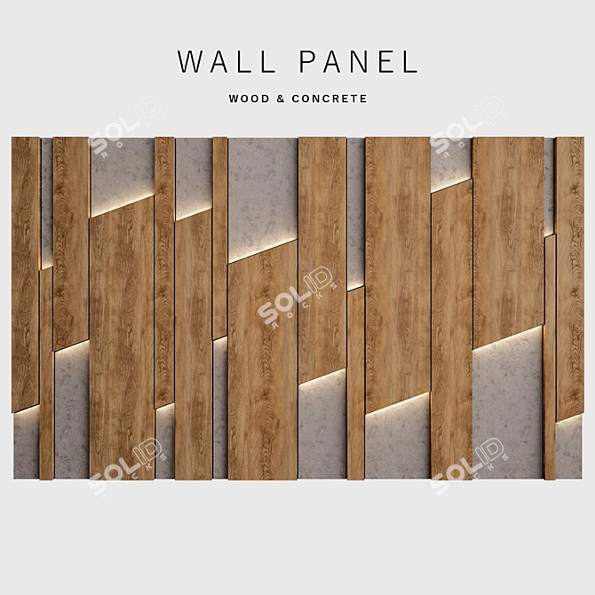 Versatile Wall Panel 42 3D model image 1