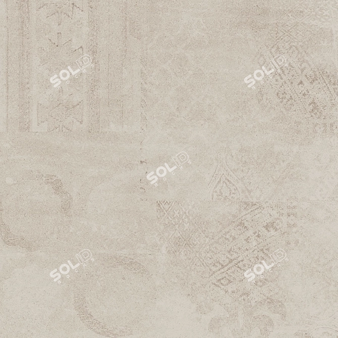 Ecru Random HD Wall Tiles 3D model image 3