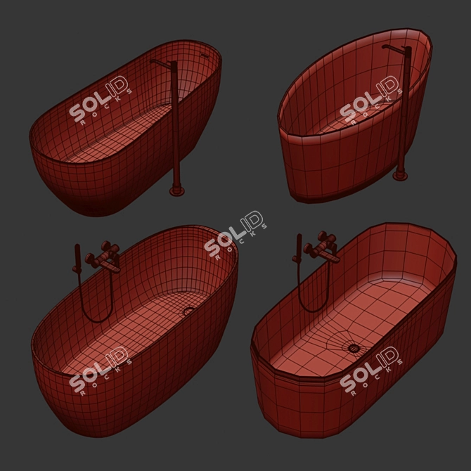 Luxury Bath Set: Arbi Collection 3D model image 2