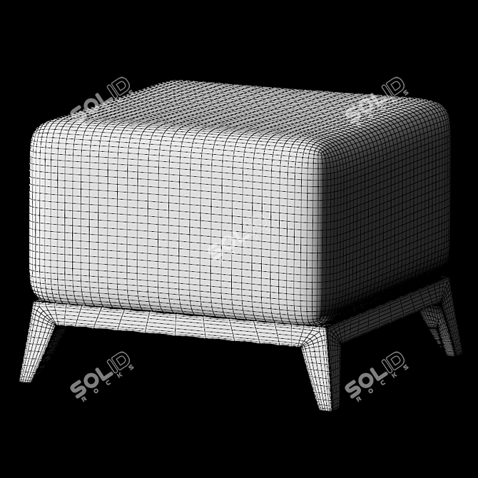 Olivier Flou Pouf 3D model image 2