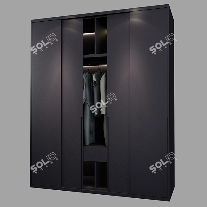 Sleek Storage Solution: Cabinet 005 3D model image 1