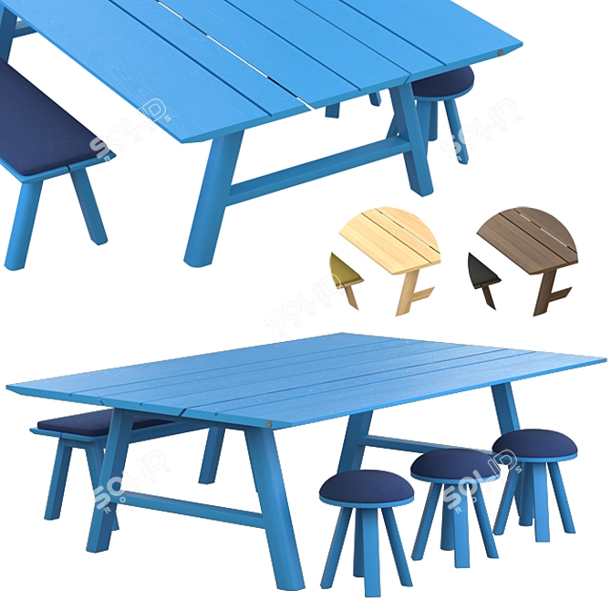 Picnic Zenith: Ultimate Outdoor Set 3D model image 1