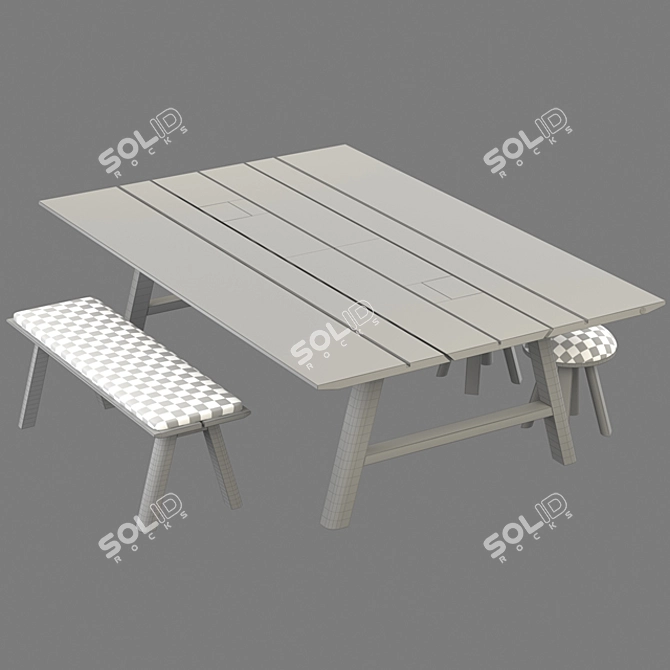 Picnic Zenith: Ultimate Outdoor Set 3D model image 2