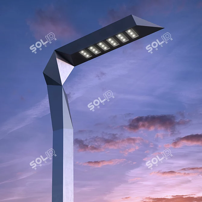 Unique Sculptural Outdoor Light by Plasma Studio and Ewo 3D model image 2