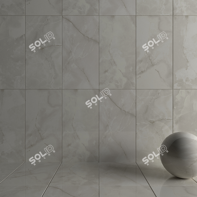 Onyx White 4K Multi-Texture Wall Tiles 3D model image 3