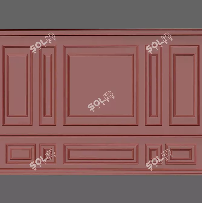 3D Wall Moulding Kit 3D model image 2