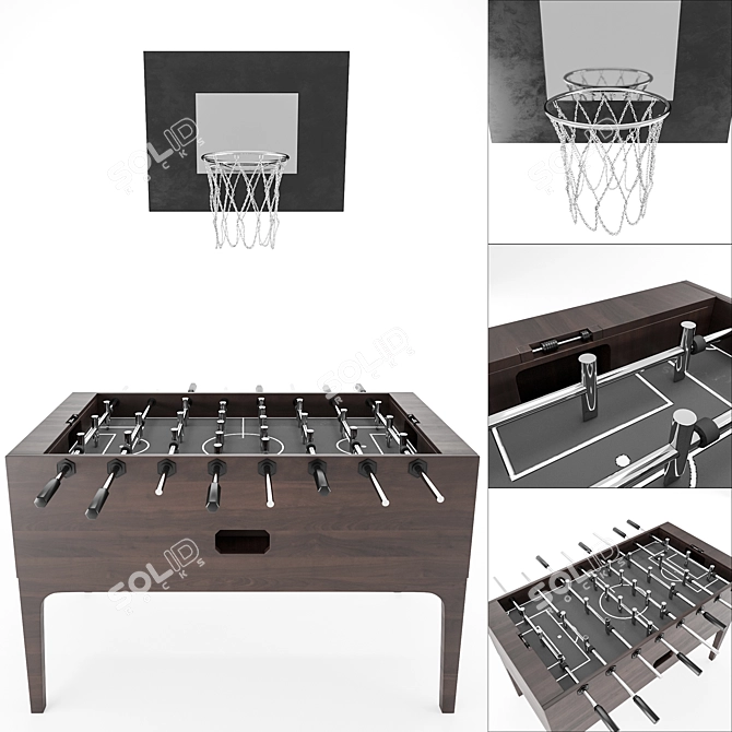 All-In-One Tabletop Sports Combo 3D model image 1