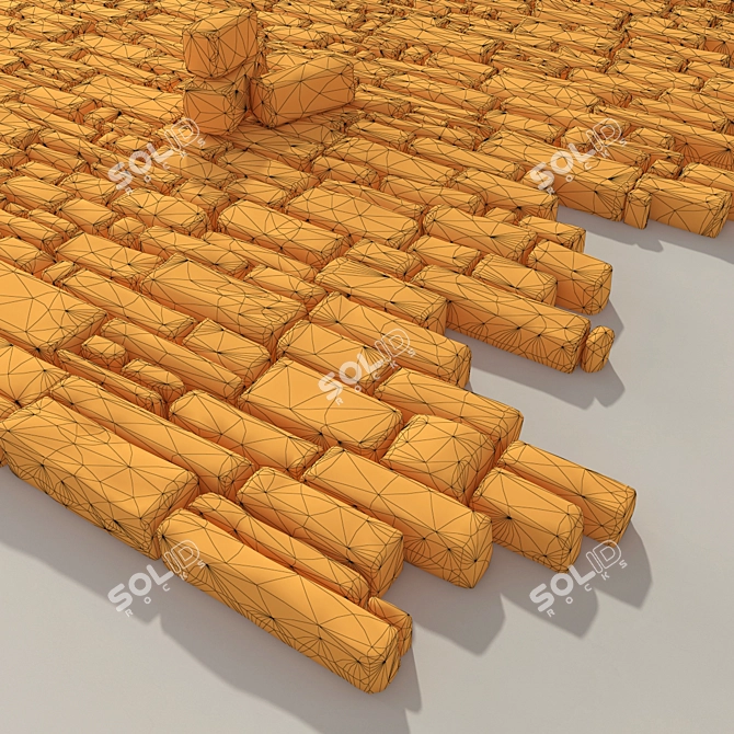 Vintage Paving Brick: Timeless Elegance 3D model image 3