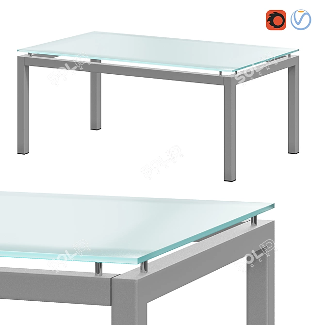 Modern Coffee Table Byblos 3D model image 1