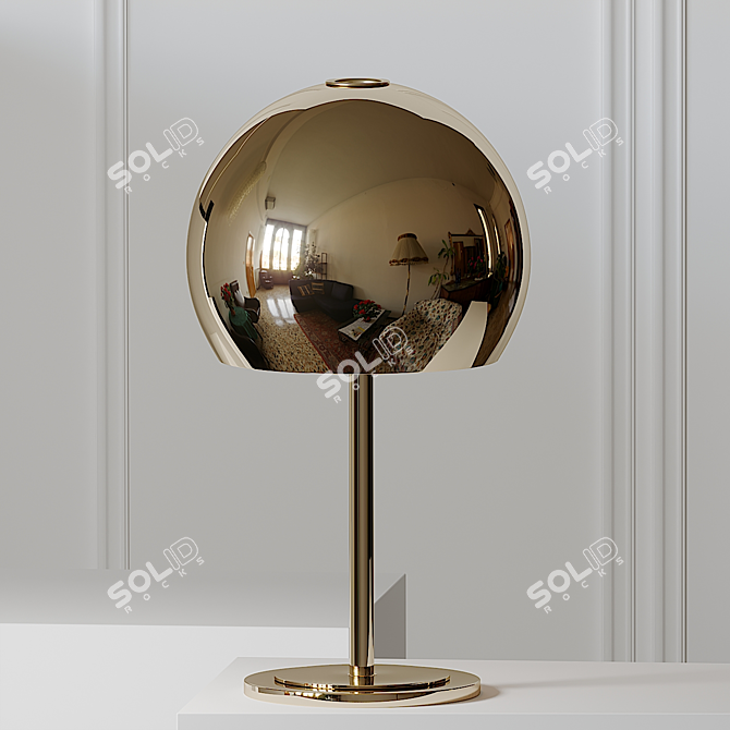 Sleek Minimalist Lalampada Table Lamp 3D model image 1