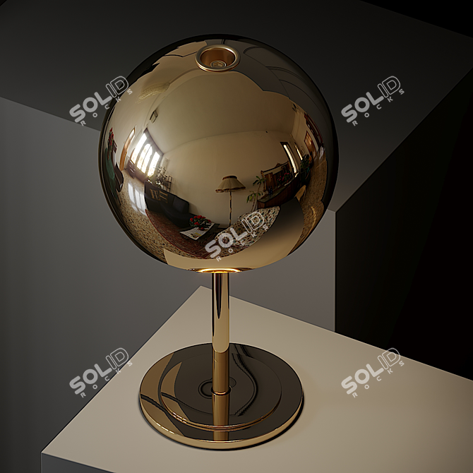 Sleek Minimalist Lalampada Table Lamp 3D model image 3