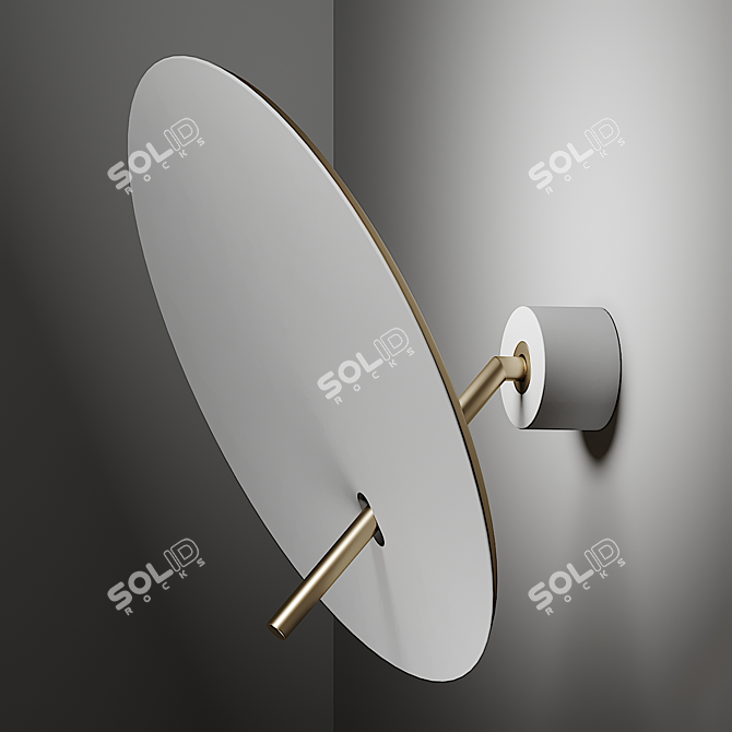 Elegant Lua Wall Sconce: Illuminating Style 3D model image 2