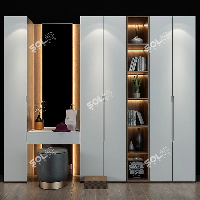 Hallway Cabinet: Organize in Style 3D model image 1