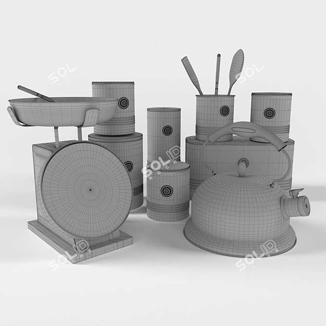 Typhoon Living Kitchen Storage Set 3D model image 3