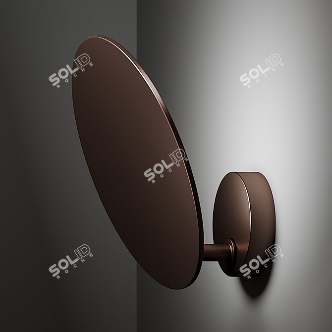 Puzzle Round Wall Sconce: Modern Lighting Solution 3D model image 1