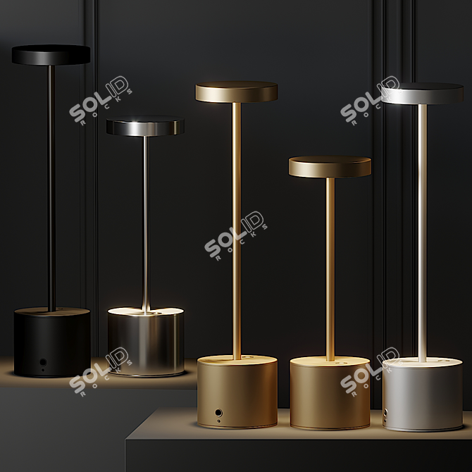 HISLE LUXCIOLE GM Table Lamp- Sleek & Stylish 3D model image 2