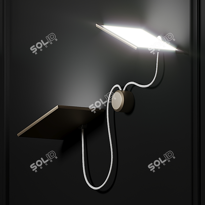 Elegant Italian Wall Sconce 3D model image 2