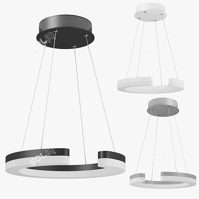 Unitario Lightstar Pendant Light 3D model image 1