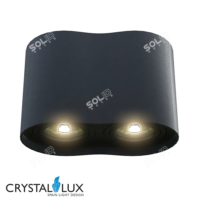 Crystal Lux CLT 410C2 BL Pendant Light 3D model image 1
