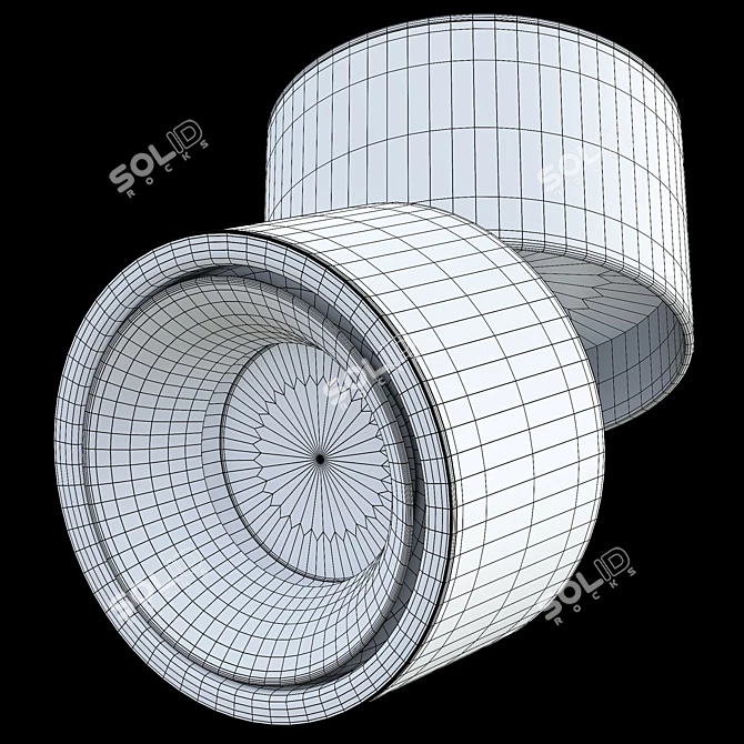 Contemporary Crystal Pendant Light 3D model image 2