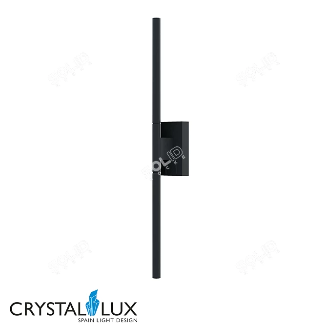 Crystal Lux Largo AP12W Black Pendant 3D model image 1