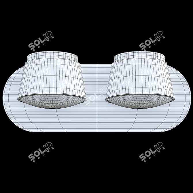 Madrid AP2 Gray Pendant Light 3D model image 2