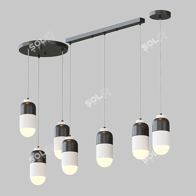 Scandinavian Style Pendant Lamp 3D model image 1