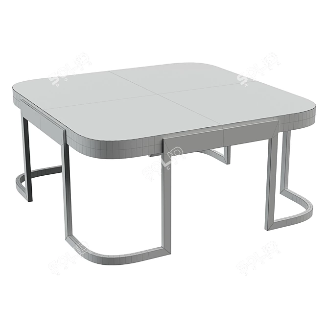 Modern Valencia Square Coffee Table 3D model image 2