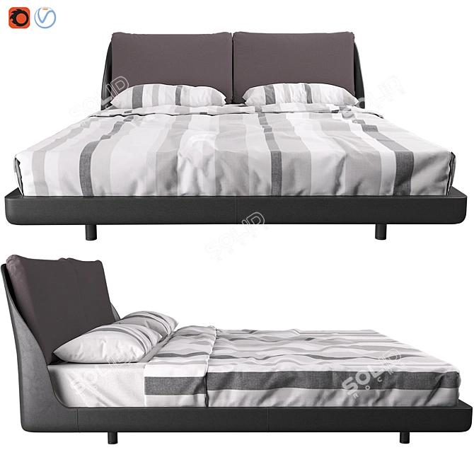 Elevated Comfort: Makura Bed 3D model image 2