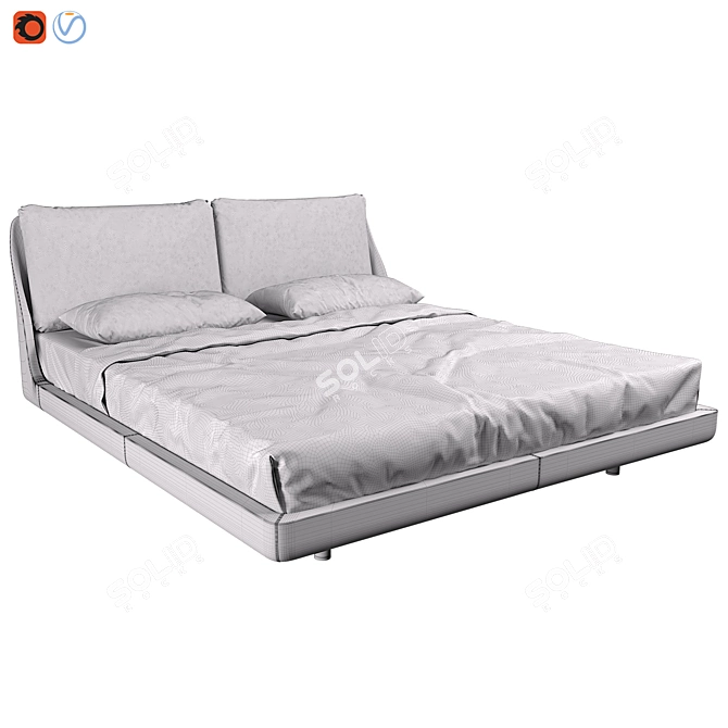 Elevated Comfort: Makura Bed 3D model image 3