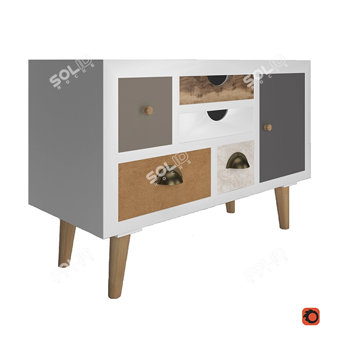 Danish Thais Side Table 3D model image 2