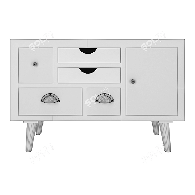 Danish Thais Side Table 3D model image 3