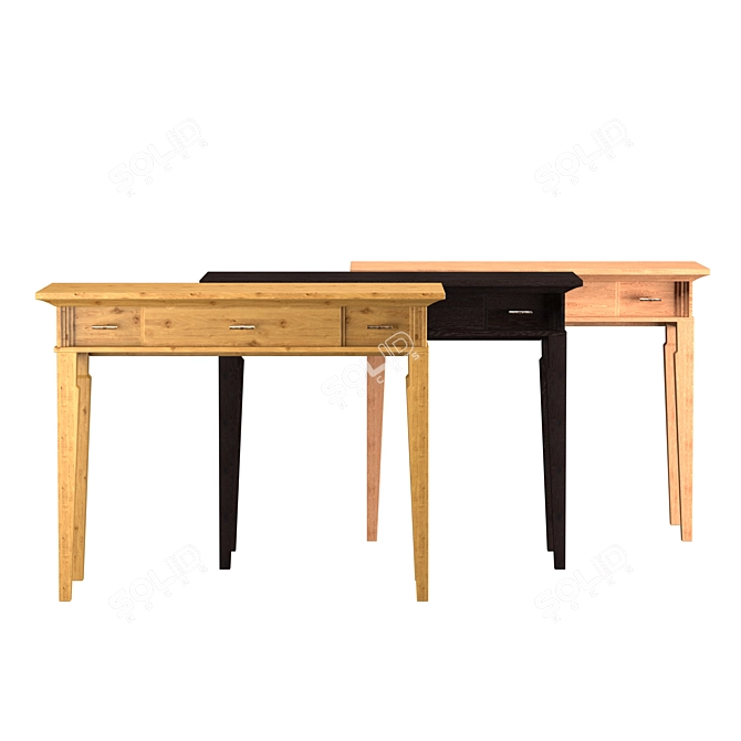 Modern Wood Console: Manhattan 3D model image 1